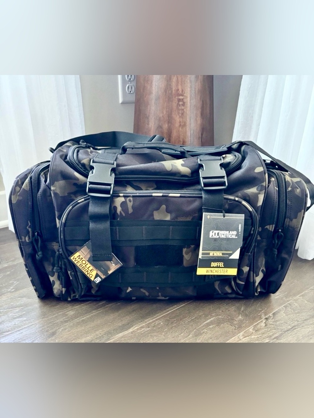 Highland Tactical Winchester Duffle,Molle Webbing,removable straps,compartments